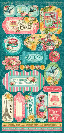 Graphic 45 Ephemera Queen Stickers (4502107) (OUTLET)
