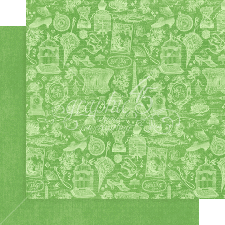 Graphic 45 Ephemera Queen 12x12 Inch Patterns & Solids Paper Pad (4502105) (OUTLET)