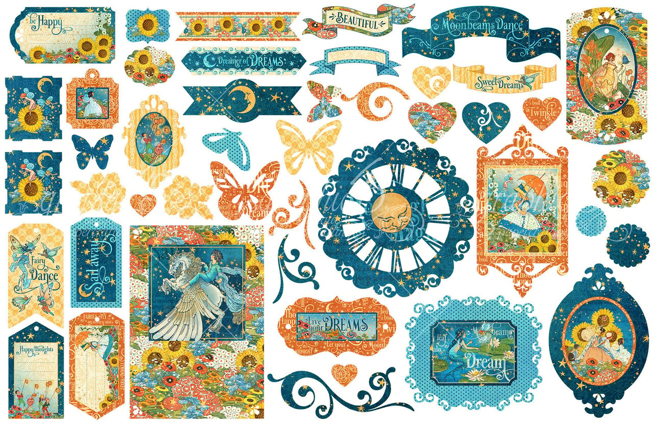 Graphic 45 Dreamland Die-cut Assortment (4501936) (OUTLET)