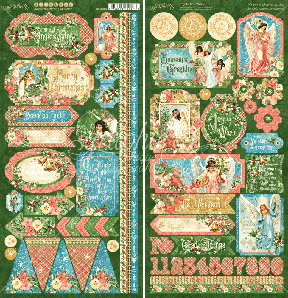 Graphic 45 Joy to the World Stickers (4501913) (OUTLET)