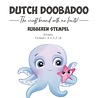 Dutch Doobadoo Sea World Rubber Stamp A7 Octopus (497.004.035) (OUTLET)