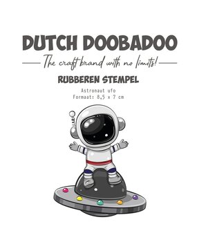 Dutch Doobadoo Outer Space Rubber Stamp A7 Astronaut Ufo (497.004.033) (OUTLET)