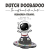 Dutch Doobadoo Outer Space Rubber Stamp A7 Astronaut Ufo (497.004.033) (OUTLET)
