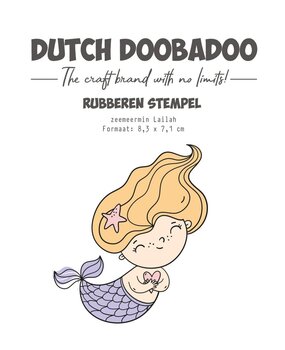 Dutch Doobadoo Rubber Stamp Zeemeermin Lailah (497.004.021) (OUTLET)