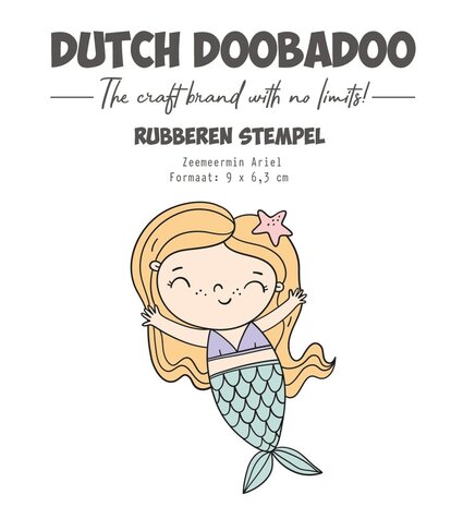 Dutch Doobadoo Rubber Stamp Zeemeermin Ariel (497.004.020) (OUTLET)