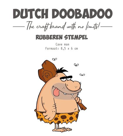 Dutch Doobadoo Rubber Stamp Cave Man (497.004.015) (OUTLET)