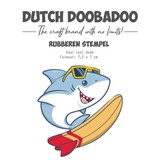 Dutch Doobadoo Rubber Stamp Haai Cool Dude (497.004.012) (OUTLET)