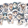 Dutch Doobadoo Waves at the Sea A7 Dutch Collage Die-Cuts Little Sailors (18pcs) (474.007.509) (OUTLET)
