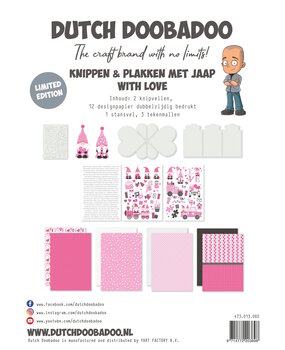 Dutch Doobadoo Crafty Kit Knippen en Plakken met Jaap - With Love (473.013.002) (OUTLET)