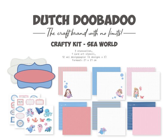 Dutch Doobadoo Sea World Crafty Kit (473.005.079) (OUTLET)