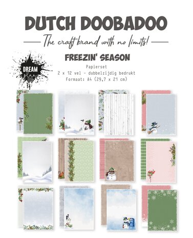 Dutch Doobadoo Dream Plan Do Freezin' Season A4 Paper Set (473.005.074) (OUTLET)
