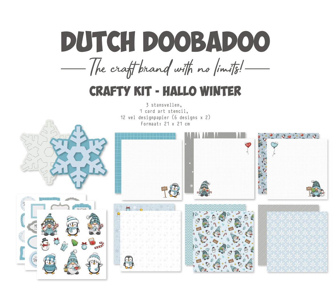 Dutch Doobadoo Crafty Kit Hallo Winter (473.005.070) (OUTLET)