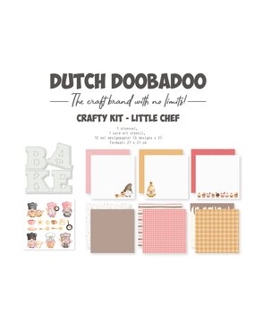 Dutch Doobadoo Crafty Kit Little Chef 21x21cm (473.005.053) (OUTLET)