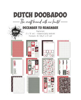 Dutch Doobadoo Dream Plan Do December to Remember A4 Paper Pack (473.005.052) (OUTLET)