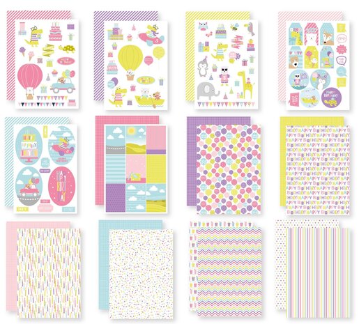 Dutch Doobadoo Paper Set A4 Dream Plan Do Get This Party Started (473.005.049) (OUTLET)