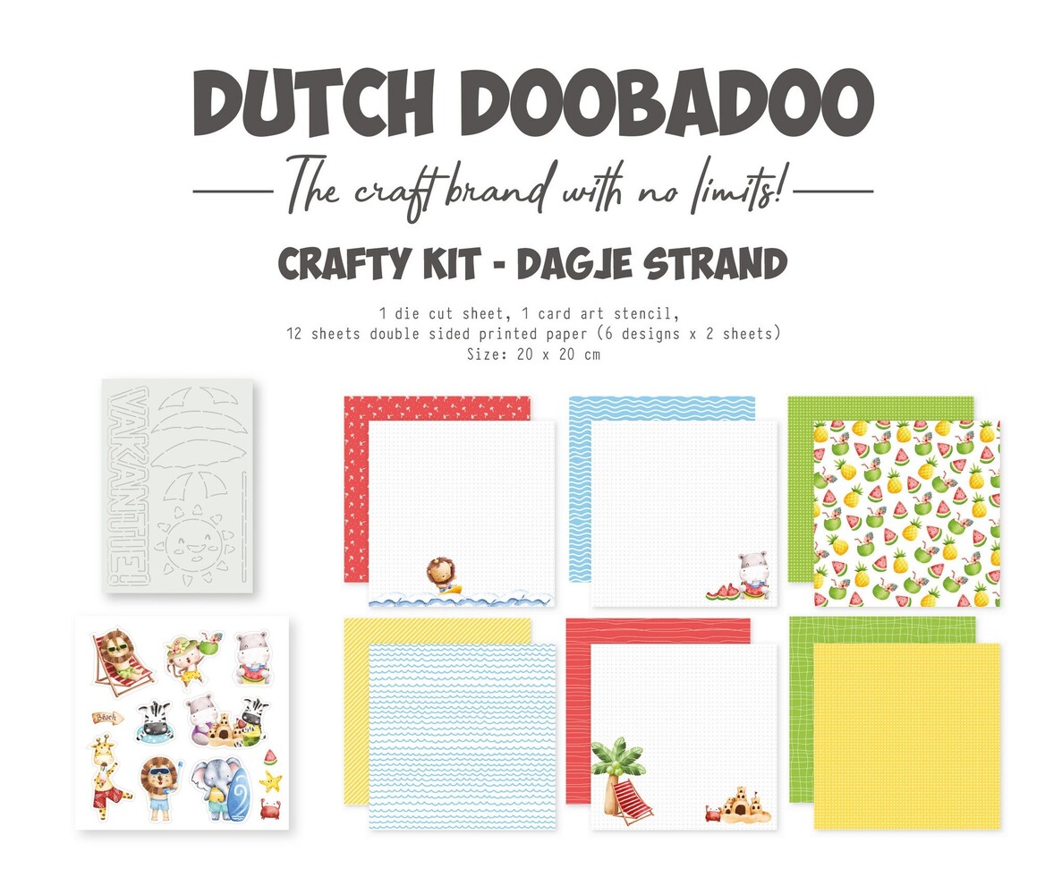 Dutch Doobadoo Crafty Kit Dagje Strand (473.005.047) (OUTLET)