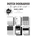Dutch Doobadoo Paper Set A4 Black & White Dream Plan Do (4x6pcs) (473.005.042) (OUTLET)