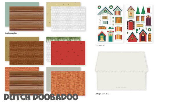 Dutch Doobadoo Crafty Kit A5 Christmas Scene (472.100.006) (OUTLET)