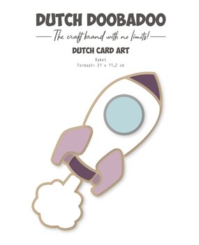 Dutch Doobadoo Outer Space Card Art A5 Raket (470.784.376) (OUTLET)