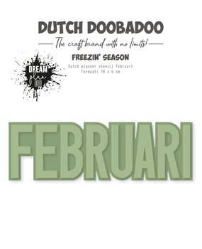 Dutch Doobadoo Dream Plan Do Freezin' Season Dutch Planner Stencil A5 Februari (470.784.362) (OUTLET)