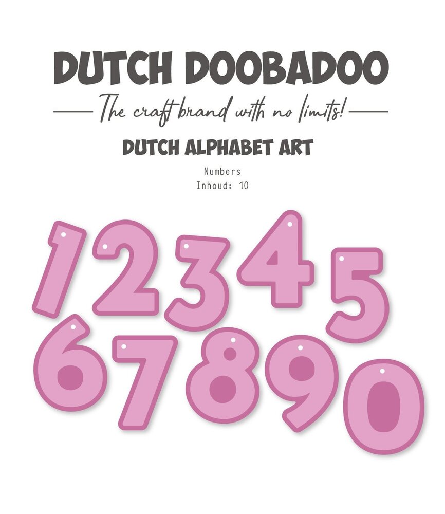 Dutch Doobadoo Dutch Alphabet Art A6 Numbers (470.784.347) (OUTLET)