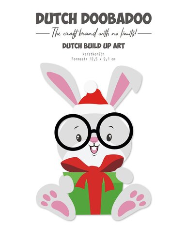 Dutch Doobadoo Dutch Card Art Build Up A5 Kerstkonijn (470.784.316) (OUTLET)