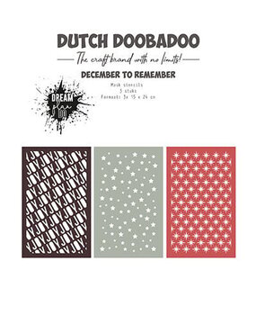 Dutch Doobadoo Dream Plan Do December to Remember Mask Stencil (3pcs) (470.784.271) (OUTLET)
