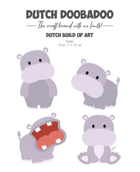 Dutch Doobadoo Dutch Card Art Build Up A5 Hippo (470.784.236) (OUTLET)