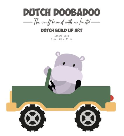 Dutch Doobadoo Dutch Card Art Build Up A5 Safari Jeep (470.784.235) (OUTLET)