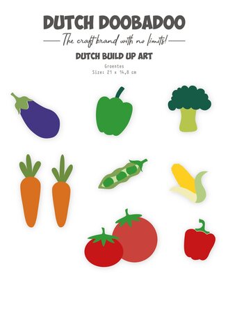 Dutch Doobadoo Dutch Card Art Build Up A5 Vegetables (470.784.227) (OUTLET)