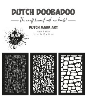 Dutch Doobadoo Dutch Mask Art A5 Black & White Dream Plan Do (3pcs) (470.784.225) (OUTLET)