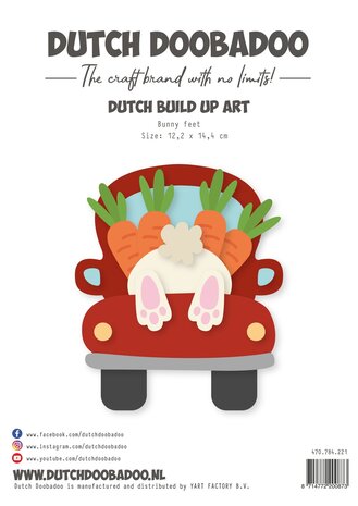 Dutch Doobadoo Dutch Card Art Build Up A5 Bunny Feet (470.784.221) (OUTLET)