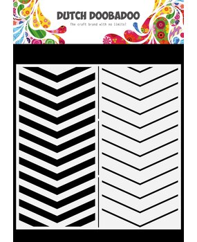 Dutch Doobadoo Dutch Mask Art Slimline Chevron (470.784.149) (OUTLET)