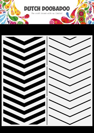 Dutch Doobadoo Dutch Mask Art Slimline Chevron (470.784.149) (OUTLET)