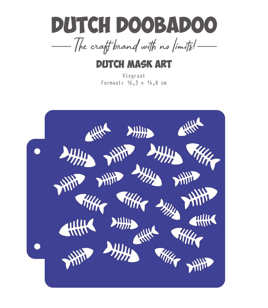 Dutch Doobadoo Waves at the Sea Mask Art A5 Visgraat (470.715.159) (OUTLET)