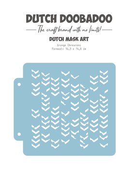 Dutch Doobadoo Waves at the Sea Mask Art A5 Grunge Chrevrons (470.715.155) (OUTLET)