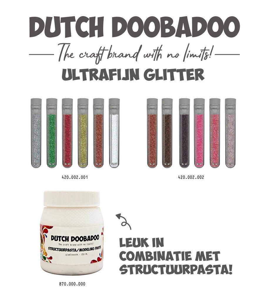 Dutch Doobadoo Glitter Set Winter (6pcs) (420.002.001) (OUTLET)