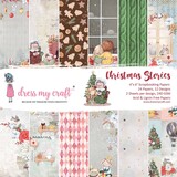 Dress My Craft Christmas Stories 6x6 Inch Paper Pad (DMCP8009) (OUTLET)