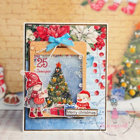Dress My Craft Holly Jolly Christmas 12x12 Inch Paper Pad (DMCP7371) (OUTLET)