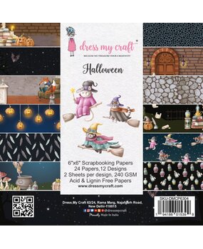 Dress My Craft Halloween 6x6 Inch Paper Pad (DMCP6304) (OUTLET)
