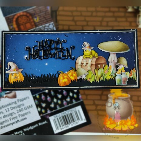 Dress My Craft Halloween 6x6 Inch Paper Pad (DMCP6304) (OUTLET)