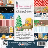 Dress My Craft Christmas & Jinnie 6x6 Inch Paper Pad (DMCP5864) (OUTLET)