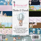 Dress My Craft Chickoo & Friends 6x6 Inch Paper Pad (DMCP5853) (OUTLET)