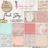 Dress My Craft Peach Story 12x12 Inch Paper Pad (DMCP4302) (OUTLET)