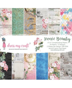 Dress My Craft Iconic Beauty 6x6 Inch Paper Pad (DMCP4236) (OUTLET)