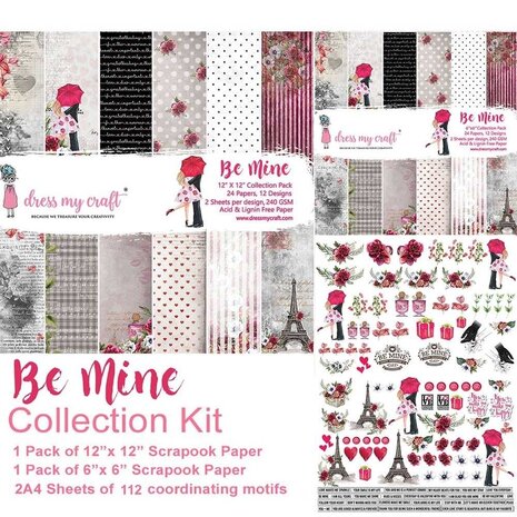 Dress My Craft Be Mine Collection Kit (DMCP2586) (OUTLET)