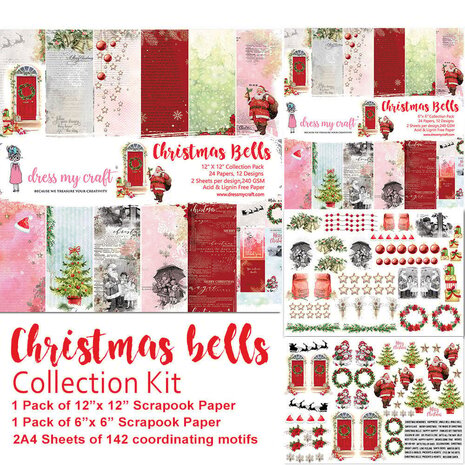Dress My Craft Christmas Bells Collection Kit (DMCP2487) (OUTLET)