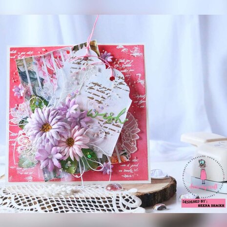 Dress My Craft In My Heart 12x12 Inch Paper Pad (DMCP2091) (OUTLET)