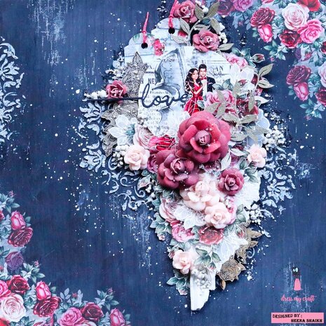 Dress My Craft For You Always 12x12 Inch Paper Pad (DMCP2058) (OUTLET)