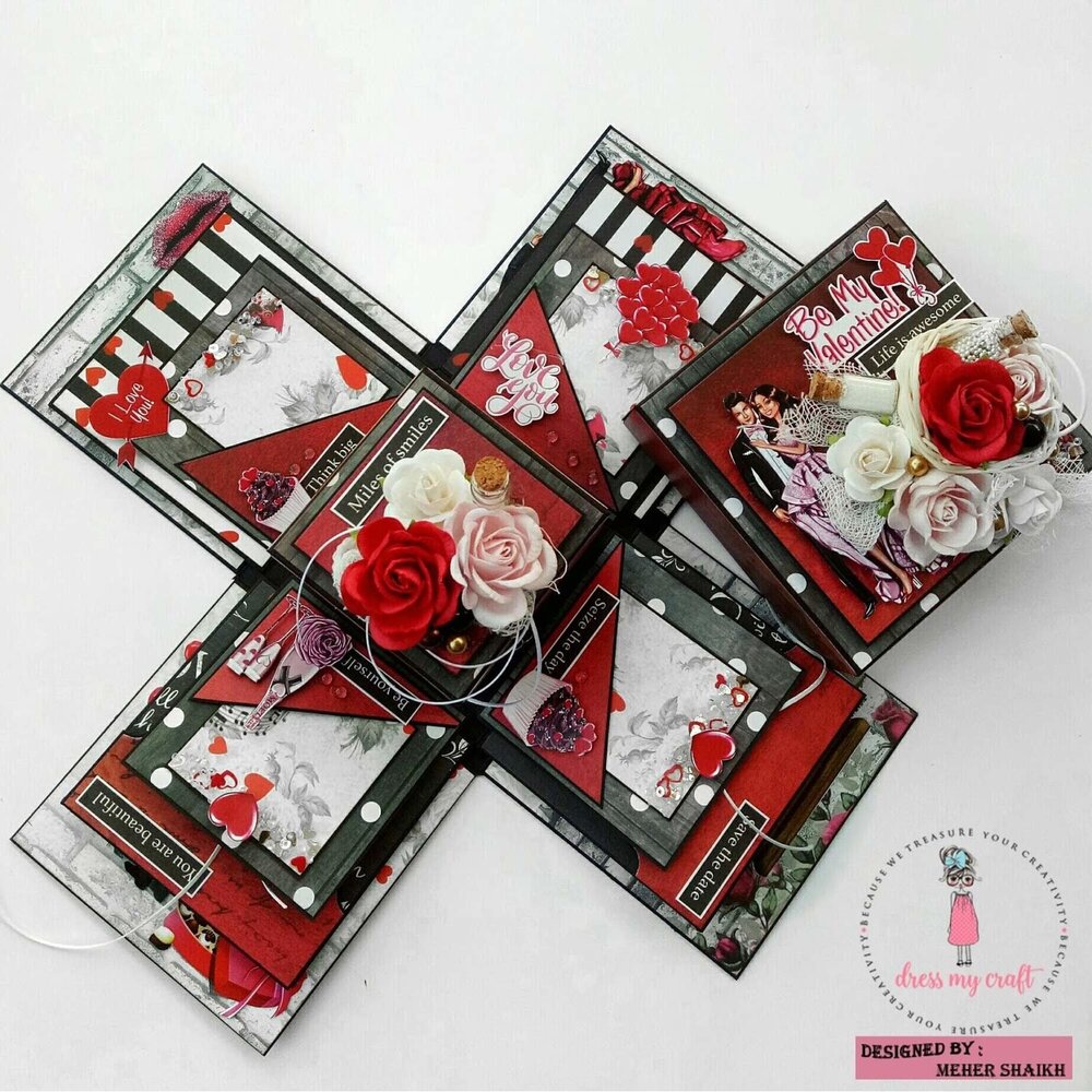 Dress My Craft For You Always 12x12 Inch Paper Pad (DMCP2058) (OUTLET)